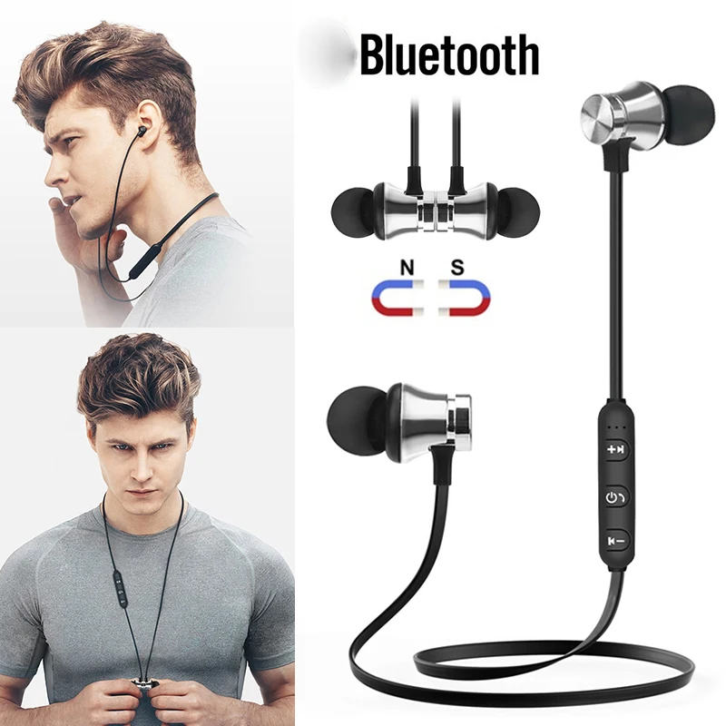 Спортивные беспроводные Bluetooth наушники S8 магнитные Беспроводные стереонаушники