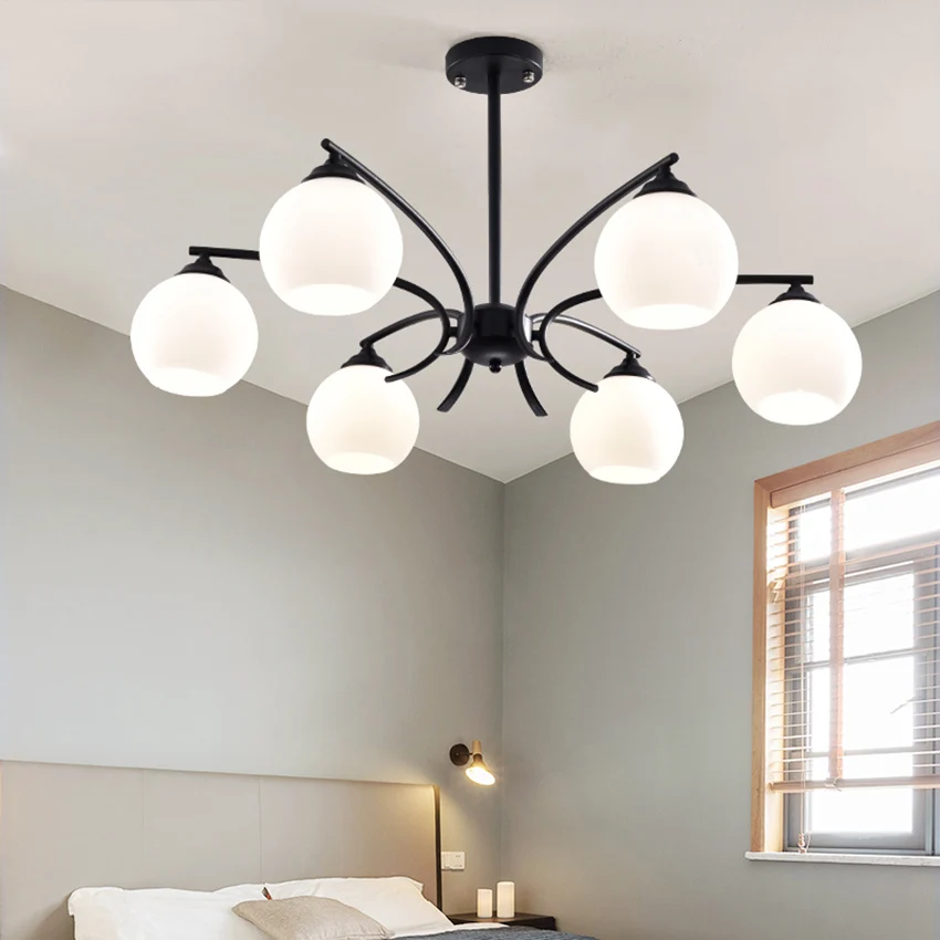 Modern LED Pendant Lights Simple Living Room Dining Bedroom Lighting Luminaria Hanging Lamp Kitchen Fixtures | Освещение