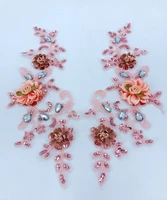 candy color cloth paste hot diamond sequins on the flower 3d lace diy clothing childrens clothing decoration accessories