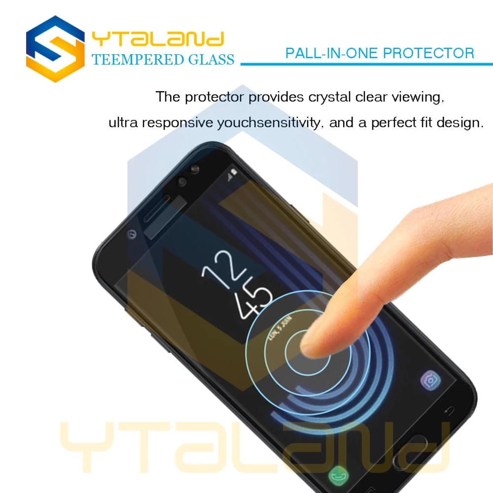 Ytaland 0 3 мм 9H + Полное покрытие закаленное стекло для Samsung Galaxy J3 J5 J7 2017 Premium Защитная
