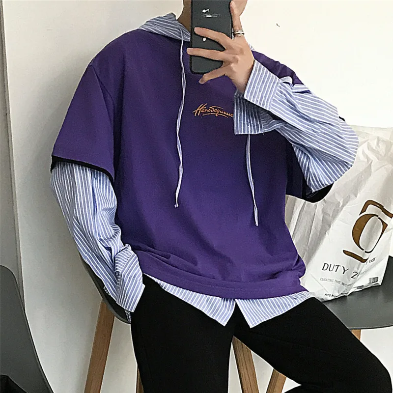 Новинка весна лето 2019 Популярная Корейская версия футболки в стиле хип хоп ретро