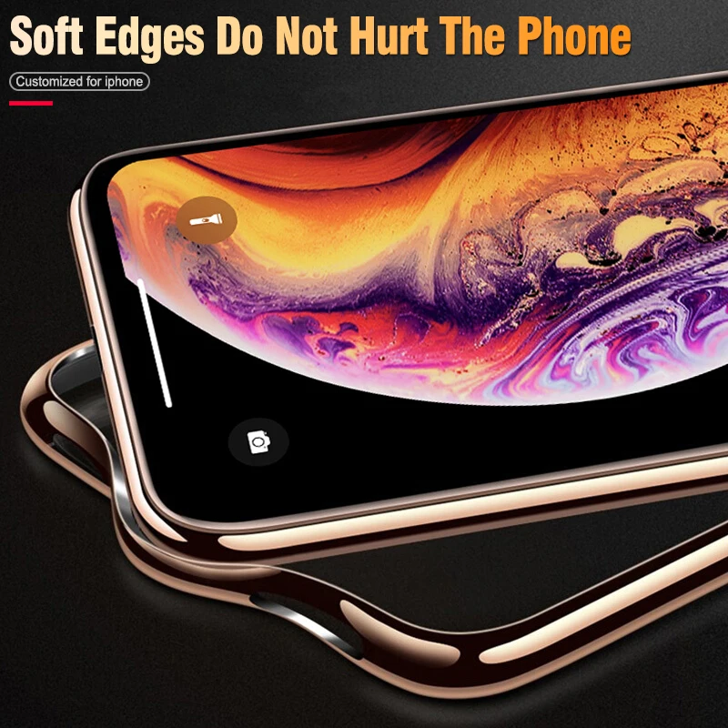 Роскошные гальванические стекло чехол для iPhone XS MAX XR X 10 ультра тонкий крышка