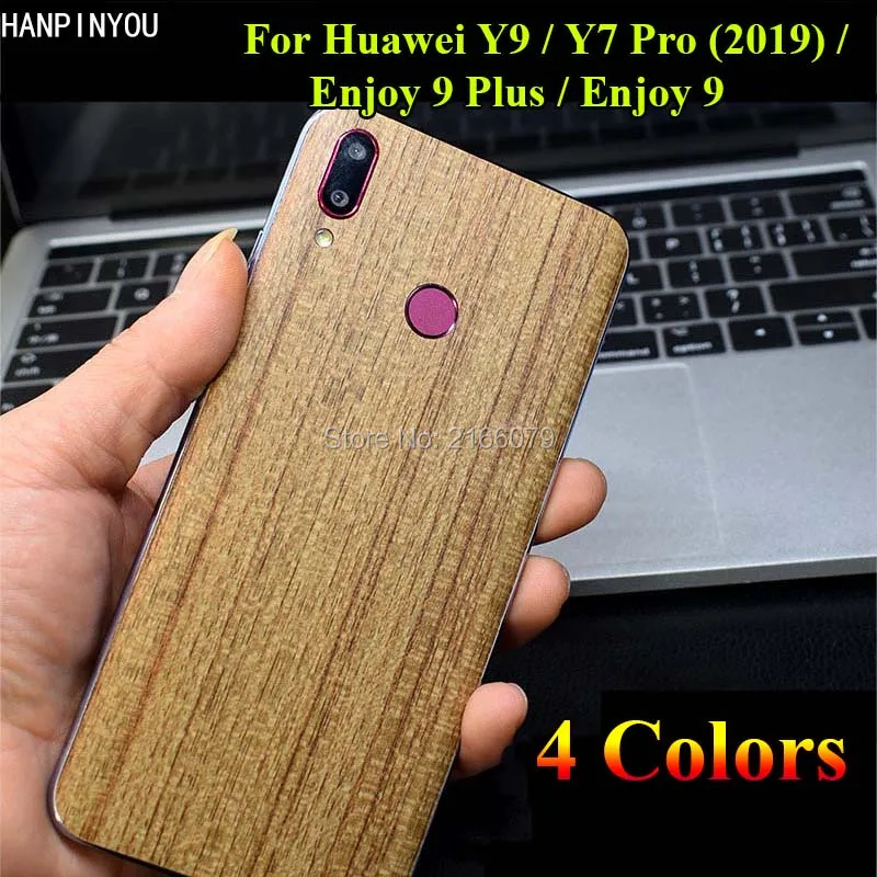 Для Huawei Y9/Y7 Pro (2019)/Enjoy 9 Plus задняя крышка 3D Имитация древесины защита кожи наклейка