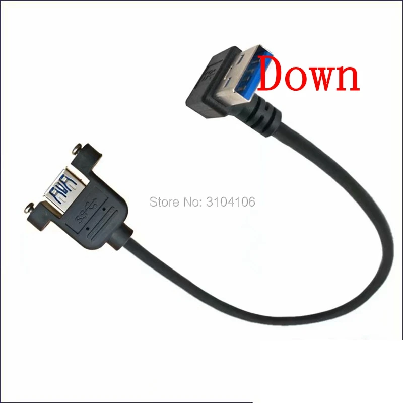 30 см USB 3 0 A Панельное крепление к папа 90 градусов вверх и вниз левый правый угол