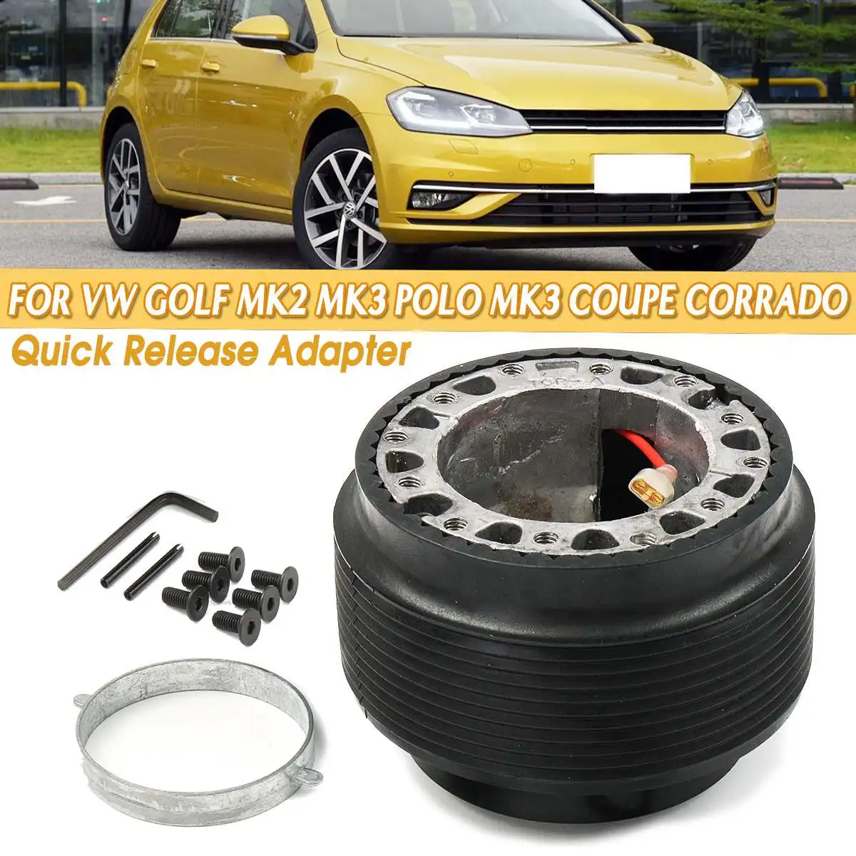 Быстросъемный адаптер на рулевое колесо для автомобиля комплект VW GOLF MK3 MK2 POLO купе