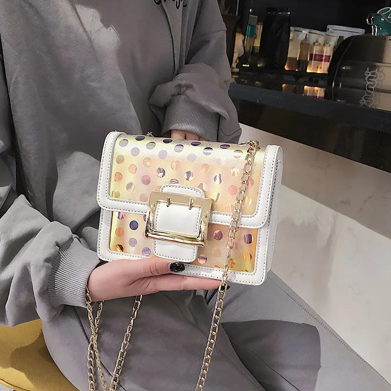 Женская прозрачная сумка через плечо из ПВХ пляжная на лето 2019 | Багаж и сумки