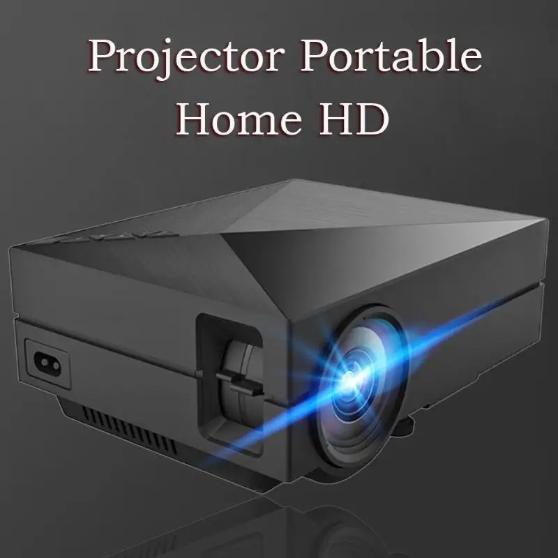 GM60 Домашний кинотеатр HDMI USB VGA AV lcd Mini 1080P 3D проектор медиа проектор с VGA, HDMI, USB, наушники