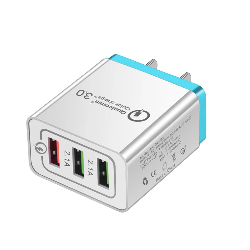 Быстрое зарядное устройство USB 3 0 5 В А вилка стандарта ЕС и США мобильный телефон