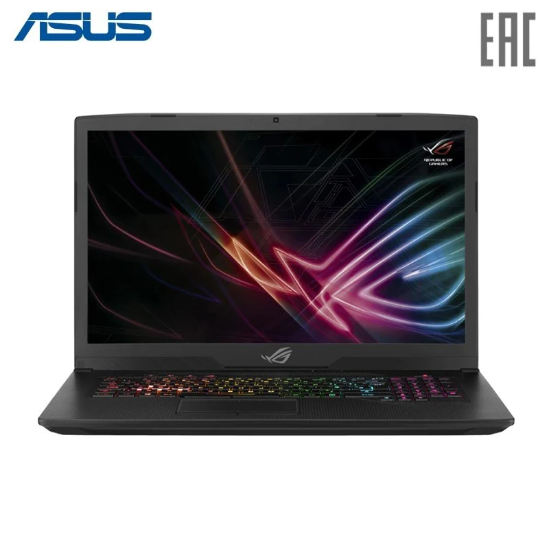 Ноутбук ASUS ROG GL703GS Intel i7 8750H/16Gb/512Gb SSD/No ODD/17.3&quot FHD IPS/NVIDIA GeForce GTX1070 8Gb/Camera/Wi Fi/No OS/Gunmetal Black