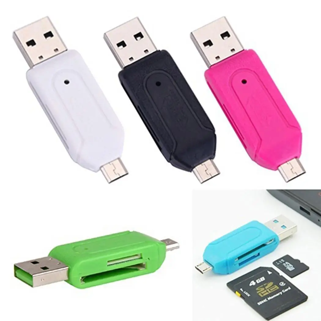 USB 2 0 OTG кардридер Micro SD/TF для дома путешествий офиса и т. д. адаптер