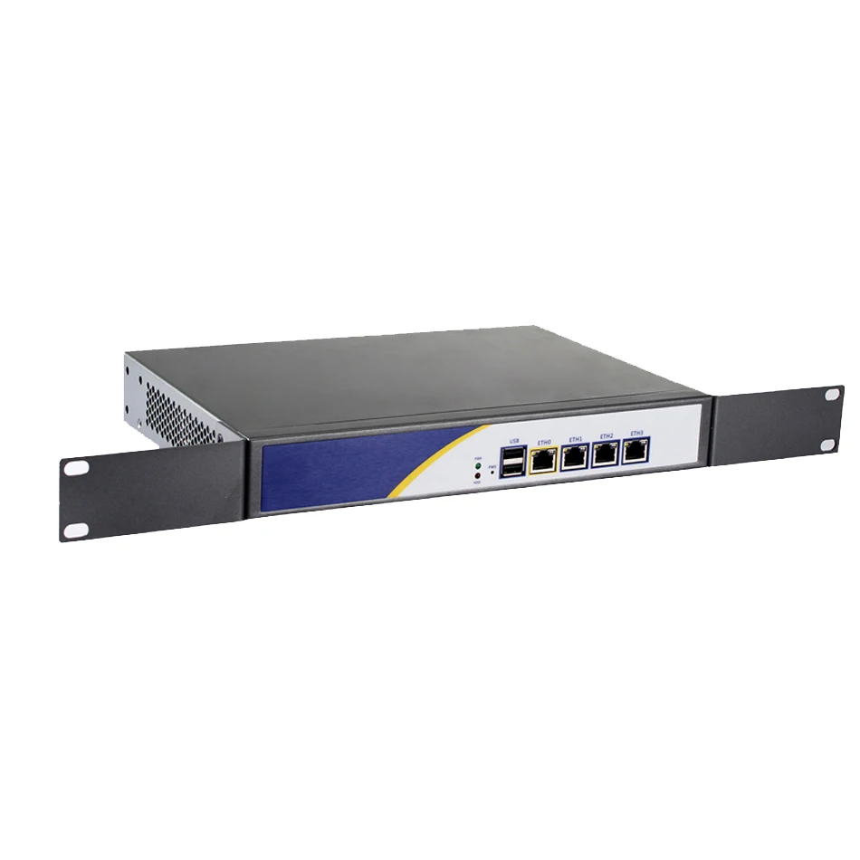 Брандмауэр Mikrotik Pfsense сети VPN Security Appliance маршрутизатора ПК Intel Atom D525 [HUNSN RS01] (4LAN/2USB2.