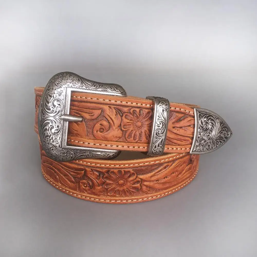 Vintage Pin Belt Buckle Hand Crafted Cowboy Cowgirl Western Genuine Leather Belt Gurtel Boucle de ceinture Free Shipping