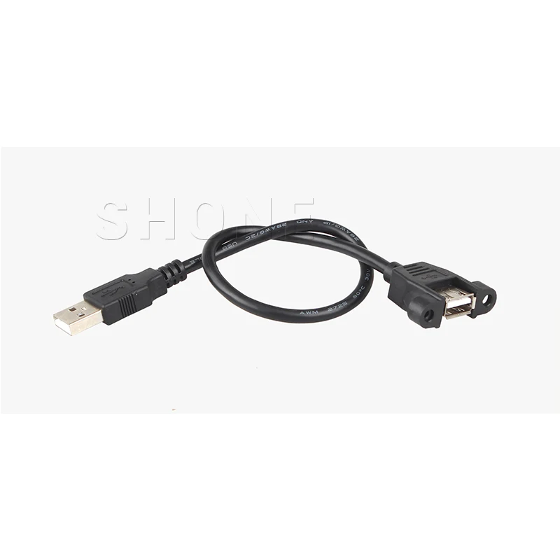 

USB2.0 male to female extension cord with ear adapter cable data cable 0.3 m
