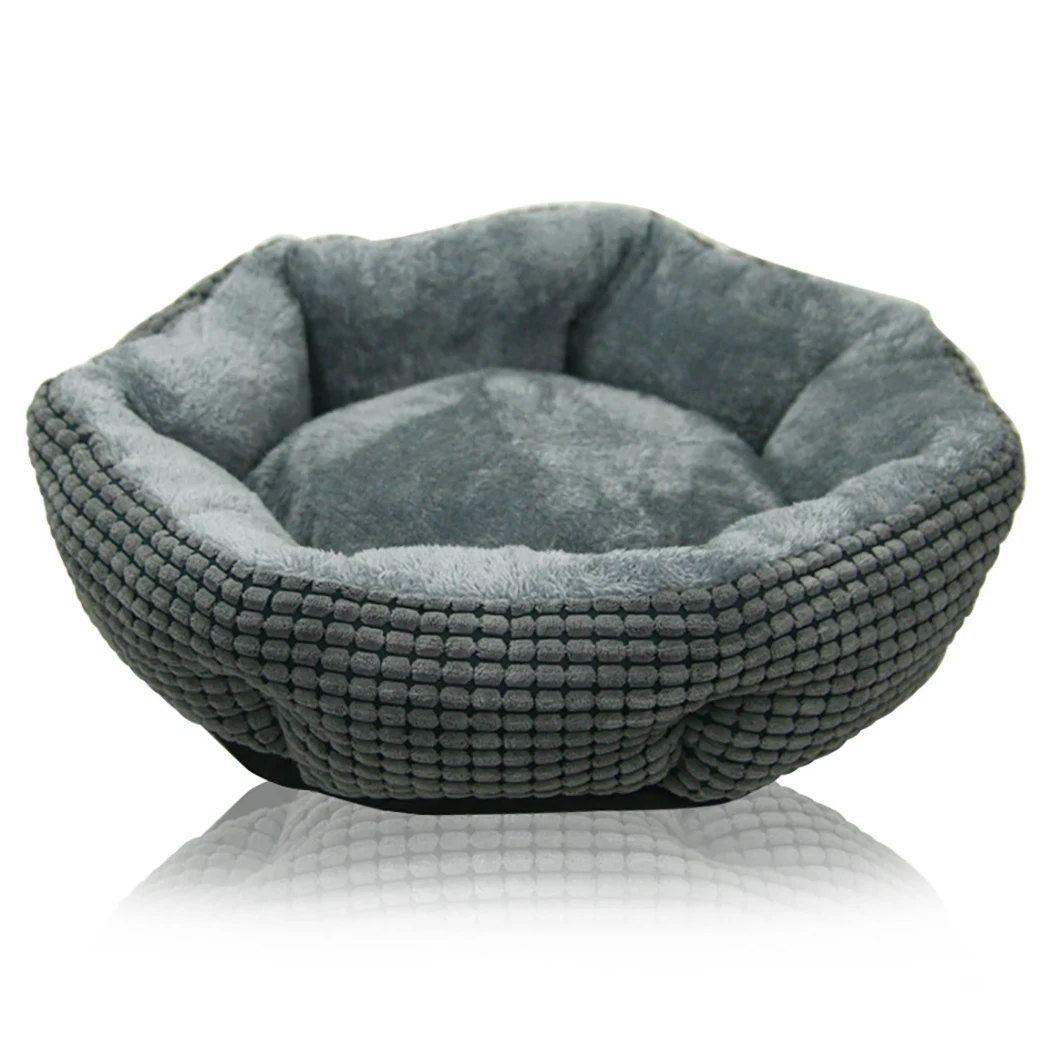 

Pet Bed Round Soft Winter Warm Dog Cushion Pet Nest Corn Velvet Medium And Small Dog Teddy Kennel 2019 New Arrive