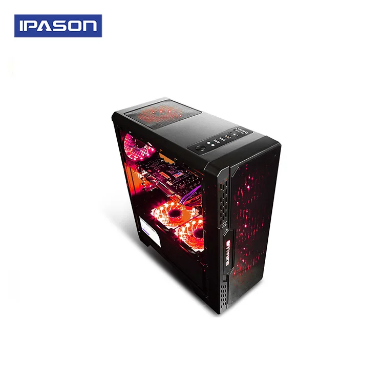 Игровой ПК IPASON A5 AMD Ryzen5 2400G DDR4 4G 8G ram 120G+ 1T SSD/игровые карты 1050TI настольный компьютер