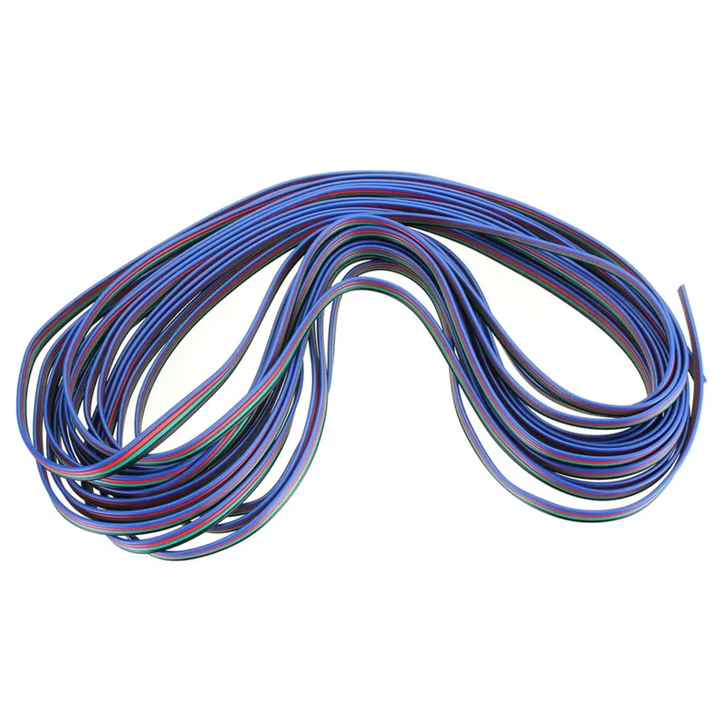 CLAITE 10 м 4 Pin 22 AWG удлинитель Кабель провод для RGB Светодиодные полосы света шнур 3528