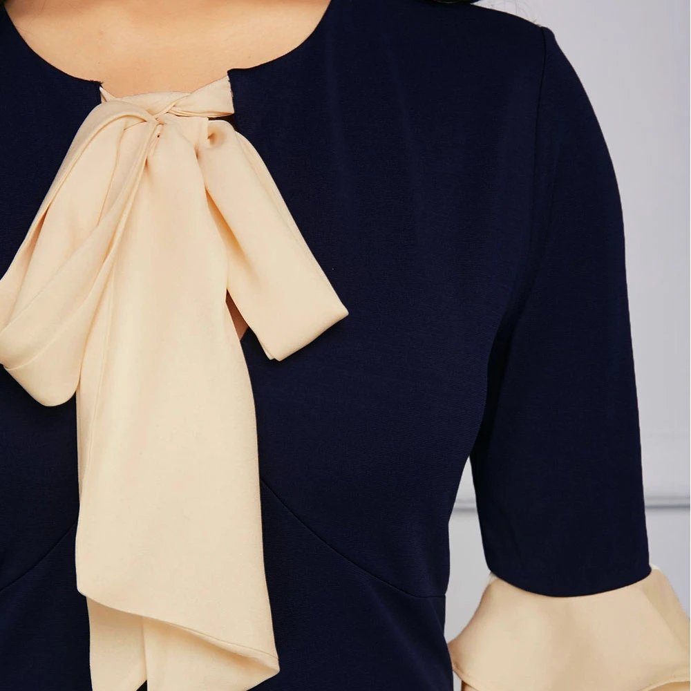 Для женщин кружевные Асимметричные Связать Платье облегающее офисное Русалка