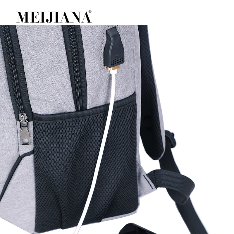 MeiJiaNa с usb зарядкой 19 лет все новые компьютерные Backpac и Мужская большая емкость