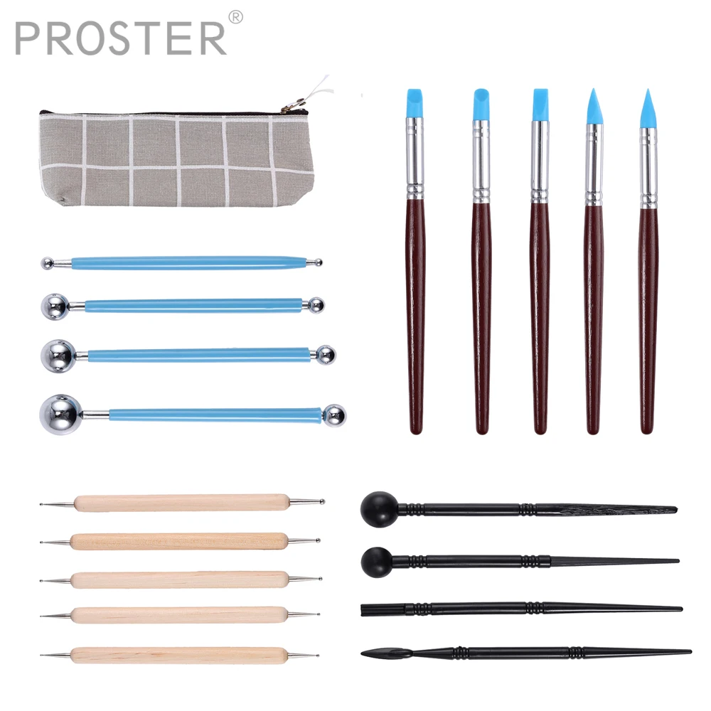 PROSTER 18 шт Керамическая глина формирующий инструмент для индентирования DIY