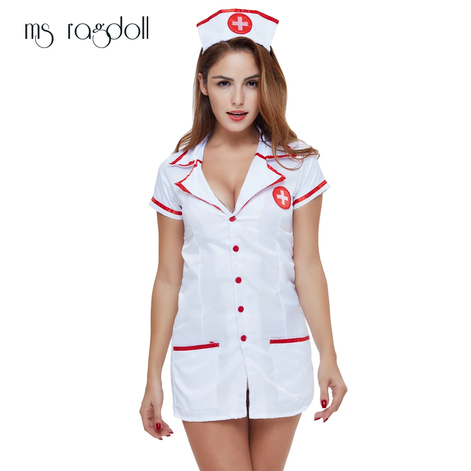 MS Ragdoll Babydoll медсестра форма косплэй Erotico костюм белье пикантные горячие