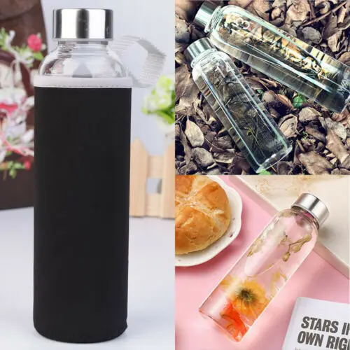 550ML Hiking Tour Insulate Glass Water Juice Lemon Bottle Drinking Home Cup Mug | Дом и сад