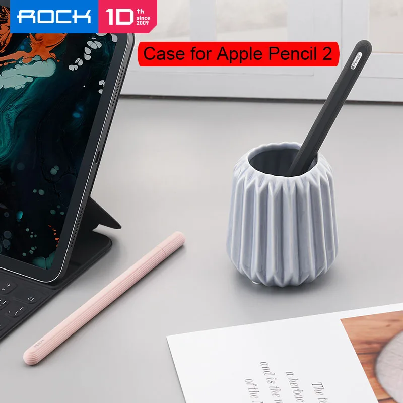 Силиконовый чехол ROCK для Apple Pencil 2 мягкая легкая Защитная крышка защиты от падения