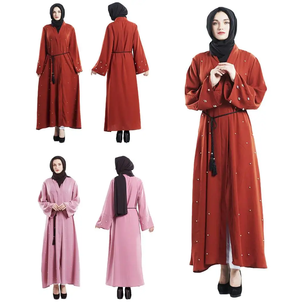 

Abaya, турецкий Дубай, Женский мусульманский кардиган с бисером, кимоно, Бангладеш, длинный халат, хиджаб, кафтан, кафтан, мусульманская одежда,...