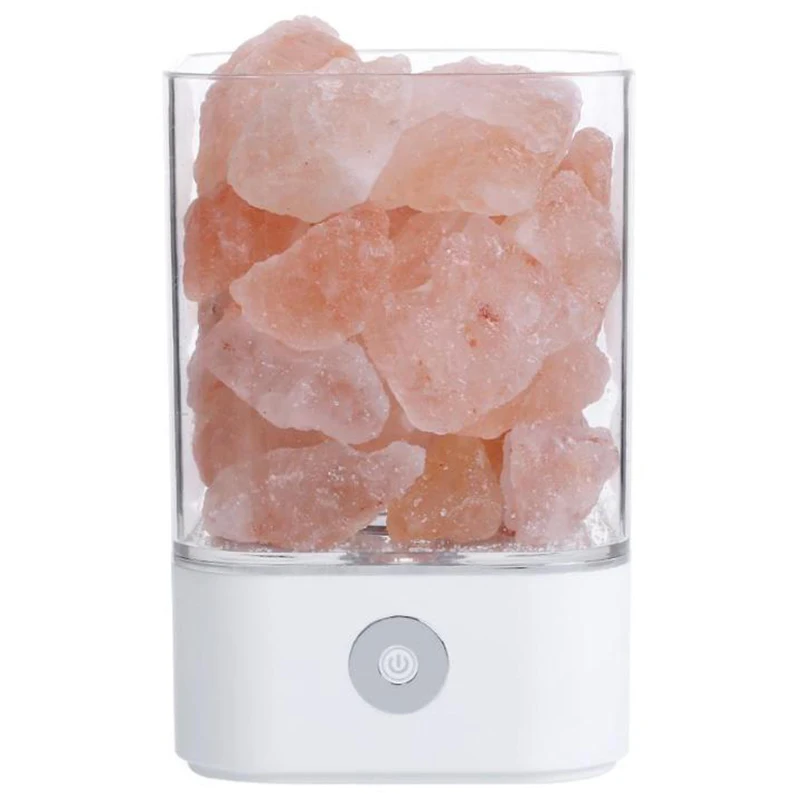USB кристалл свет натуральный ГИМАЛАЙСКАЯ СОЛЬ лампа Светодиодная очиститель