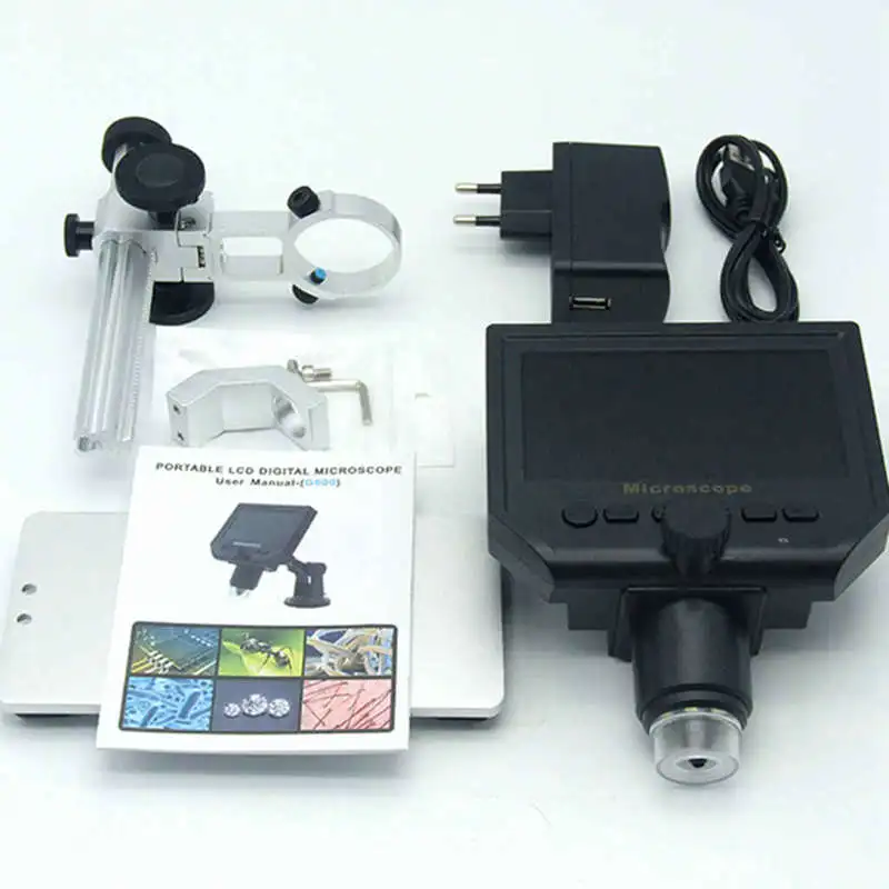 JFBL Hot 600x Digital Microscope 4.3 Inch Hd Lcd Soldering Electronic Video Camera For Phone Repair Industry Magnifier | Инструменты