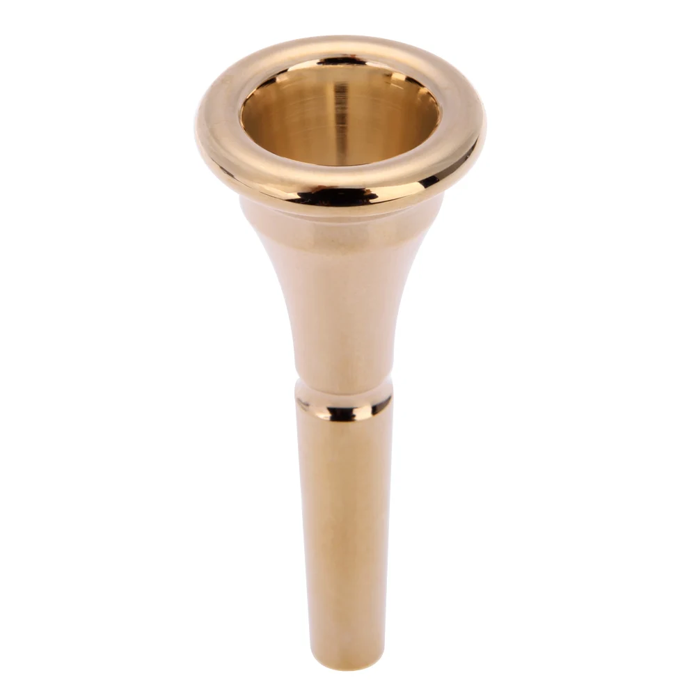 

French Horn Mouthpiece Copper Alloy Golden French Horn Mouthpiece Durable Stylish Brass Instrument Accessories