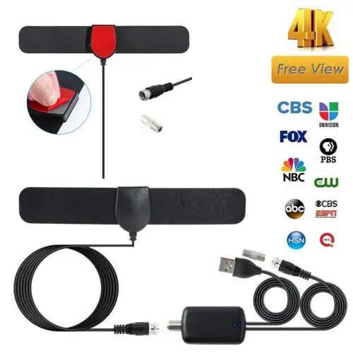100 миль диапазон антенны ТВ цифровой HD Skylink 4K Крытый HDTV 1080P антенна + усилитель