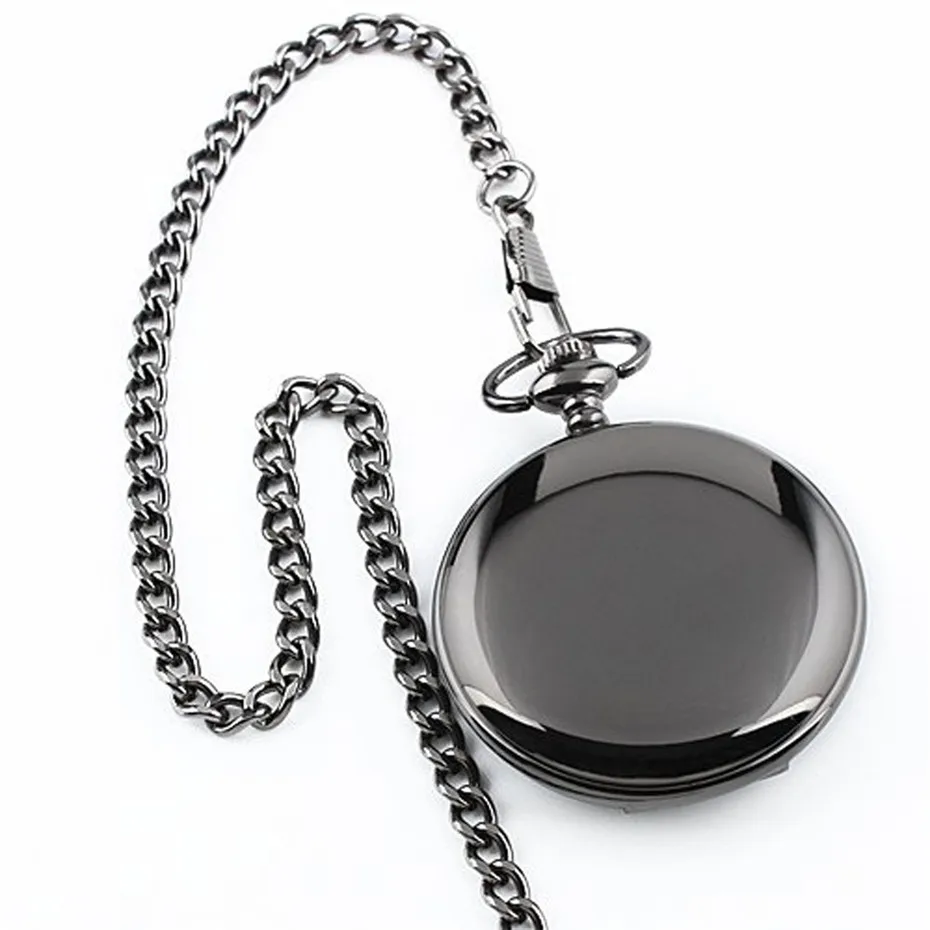 Мужские кварцевые карманные часы в стиле панк с гравировкой цепочкой | Наручные