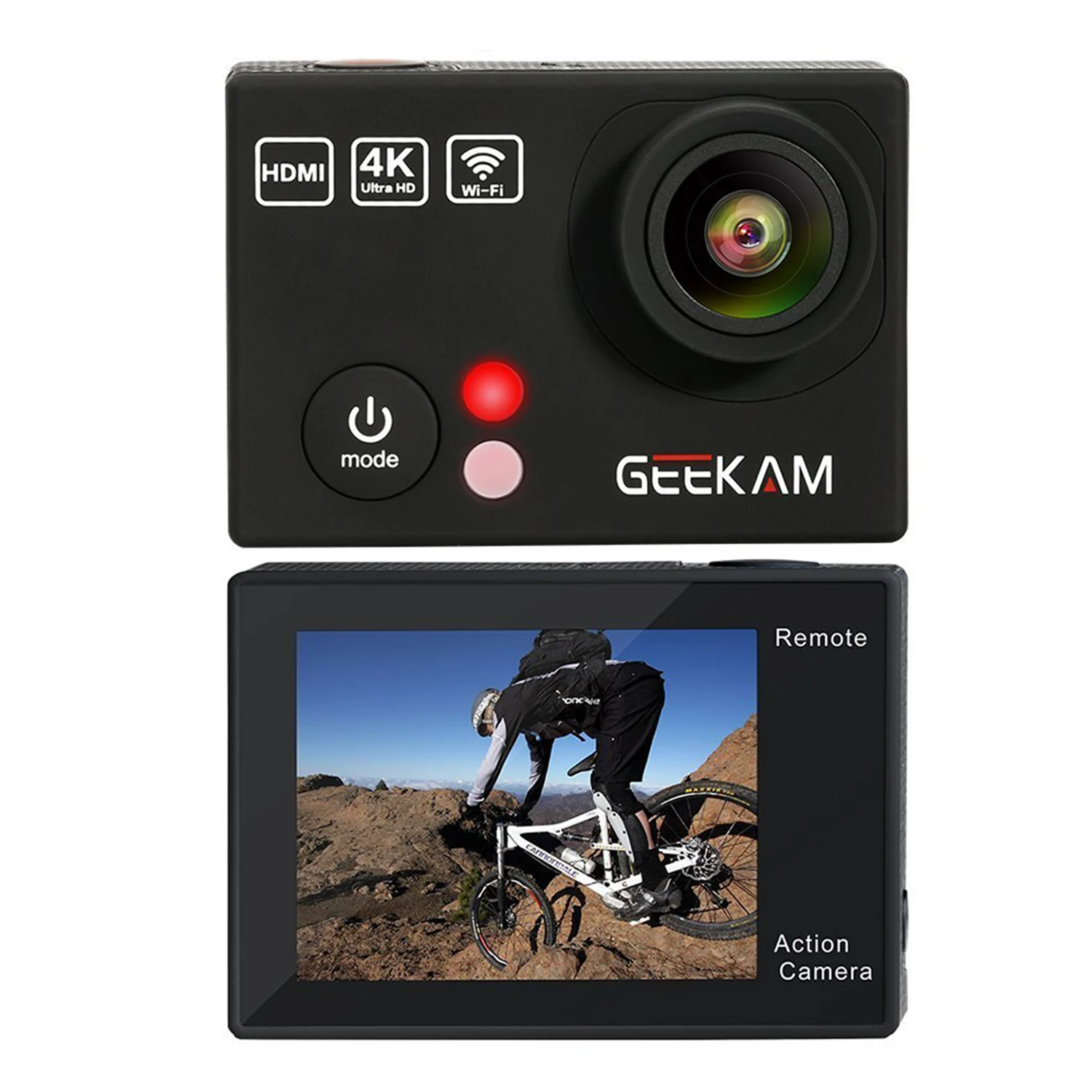 Горячая Экшн камера TTKK Geekam 4 K водостойкая экшн с Wi Fi пультом дистанционного