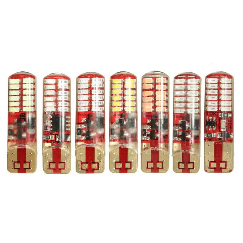 1 шт. светодиодный боковый стробоскоп W5W с силикагелем 194 168 3014 24 SMD мигающий