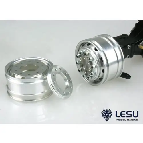 Металлическая Передняя Ступица колеса для 1/14 LESU Фланцевая ось модель RC грузовик