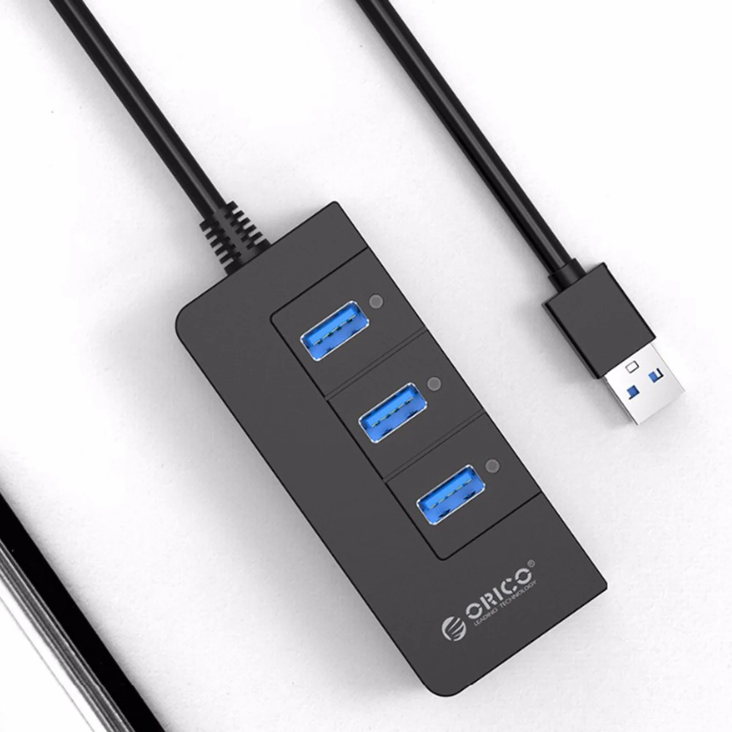Orico Hr01 U3 3 порта супер скорость Usb3.0 концентратор сплиттер с внешней Rj45 гигабит