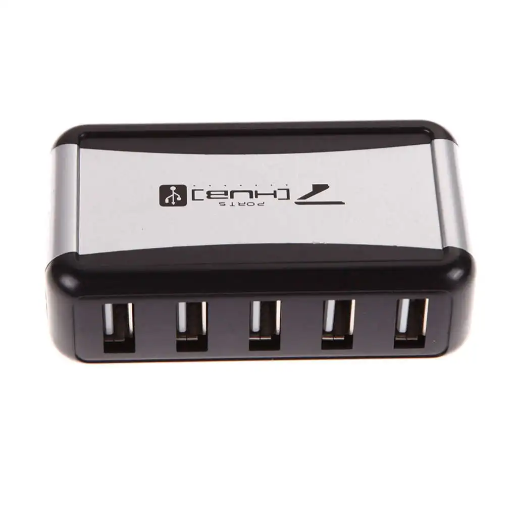 Внешний концентратор с европейской вилкой 7 портов Usb 2 0 несколькими разъемами