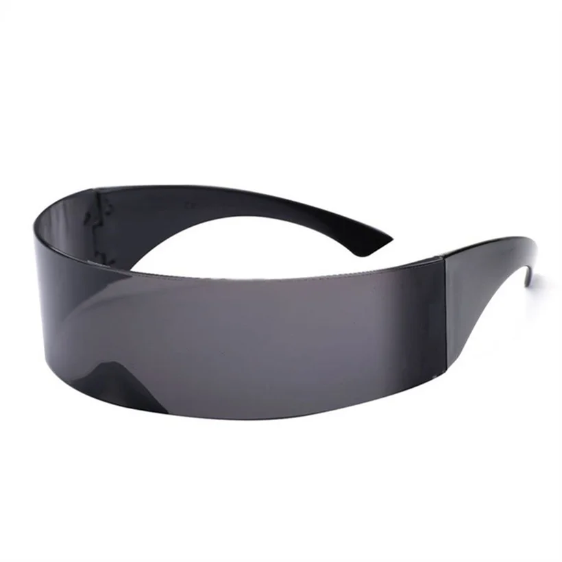 XojoX Men Women Wrap Sunglasses Vintage Windproof Black Glasses Flat Top Novelty Costume Party Strange Funny Retro Eeyglasses | Аксессуары