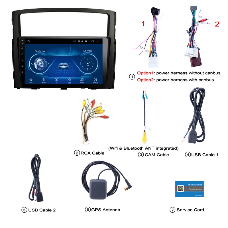 9 дюймов 2.5D сенсорный экран Android 8,1 автомобильный dvd gps навигация для Mitsubishi Pajero 2006