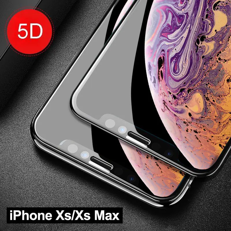 KISSCASE устойчивое к царапинам 5D закаленное стекло для iphone X XS XR MAX HD 9H твердость