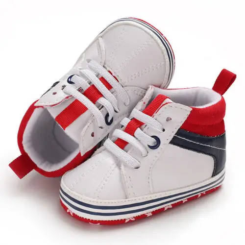 Toddler Infant Baby Boy Girl Moccasin Leather Shoes Kids Soft Sole Crib Boys 0-18M |