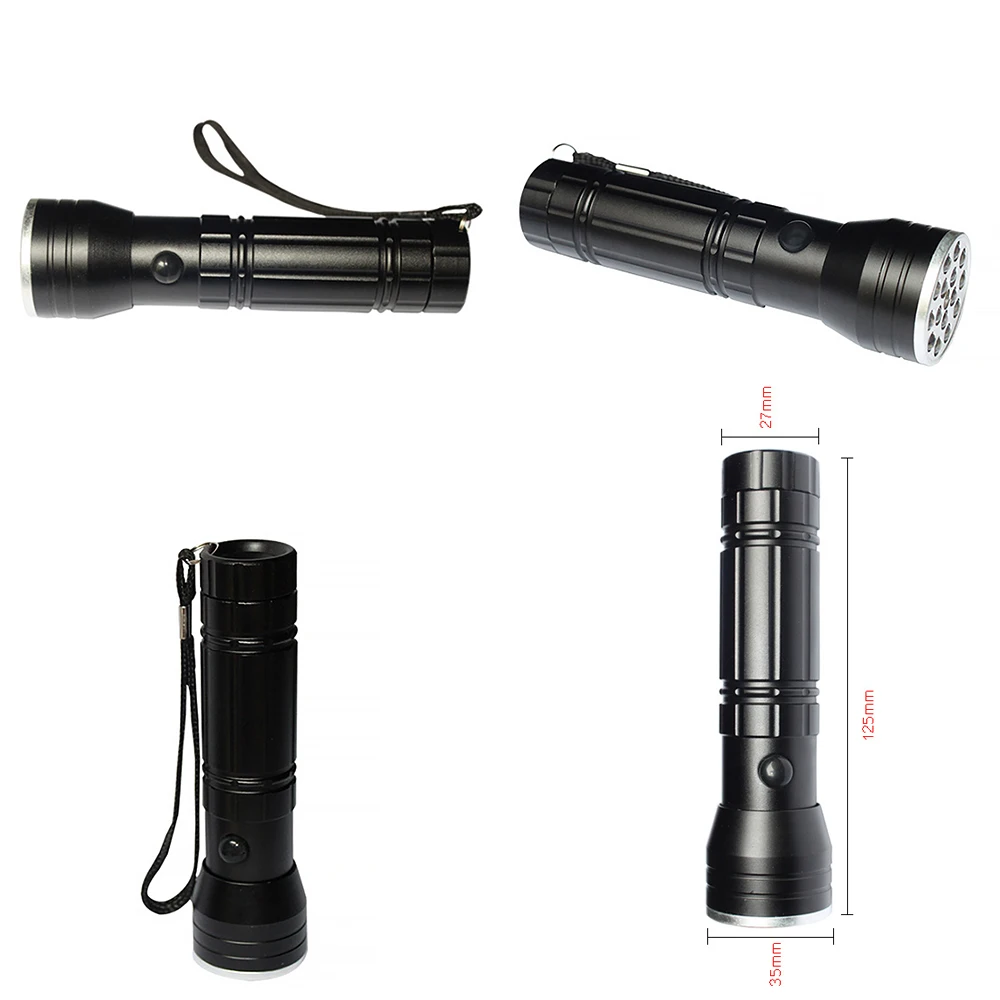 Мини 16LED УФ Жесткий свет светодиодный фонарик ультра фиолетовый маркер с