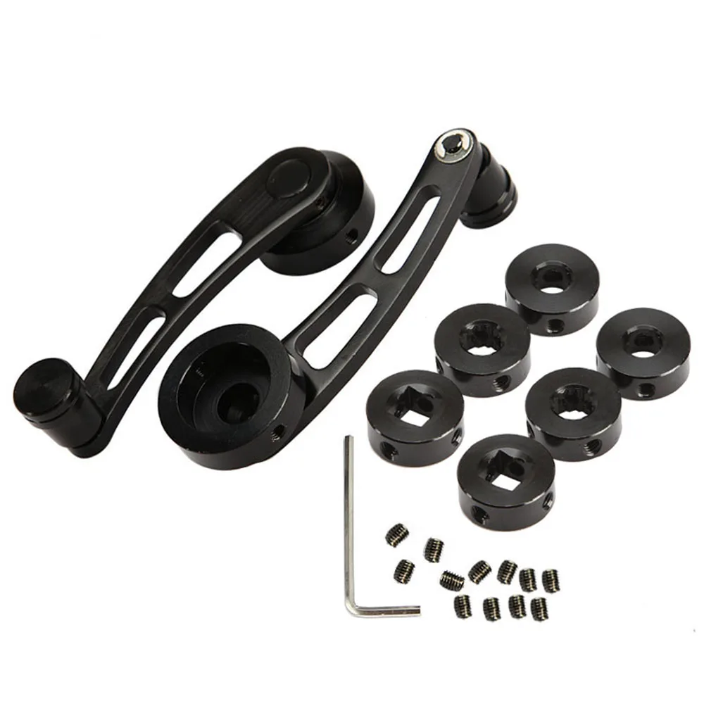 2 шт. универсальная ручка окна автомобиля намотки Riser алюминиевый сплав Замена