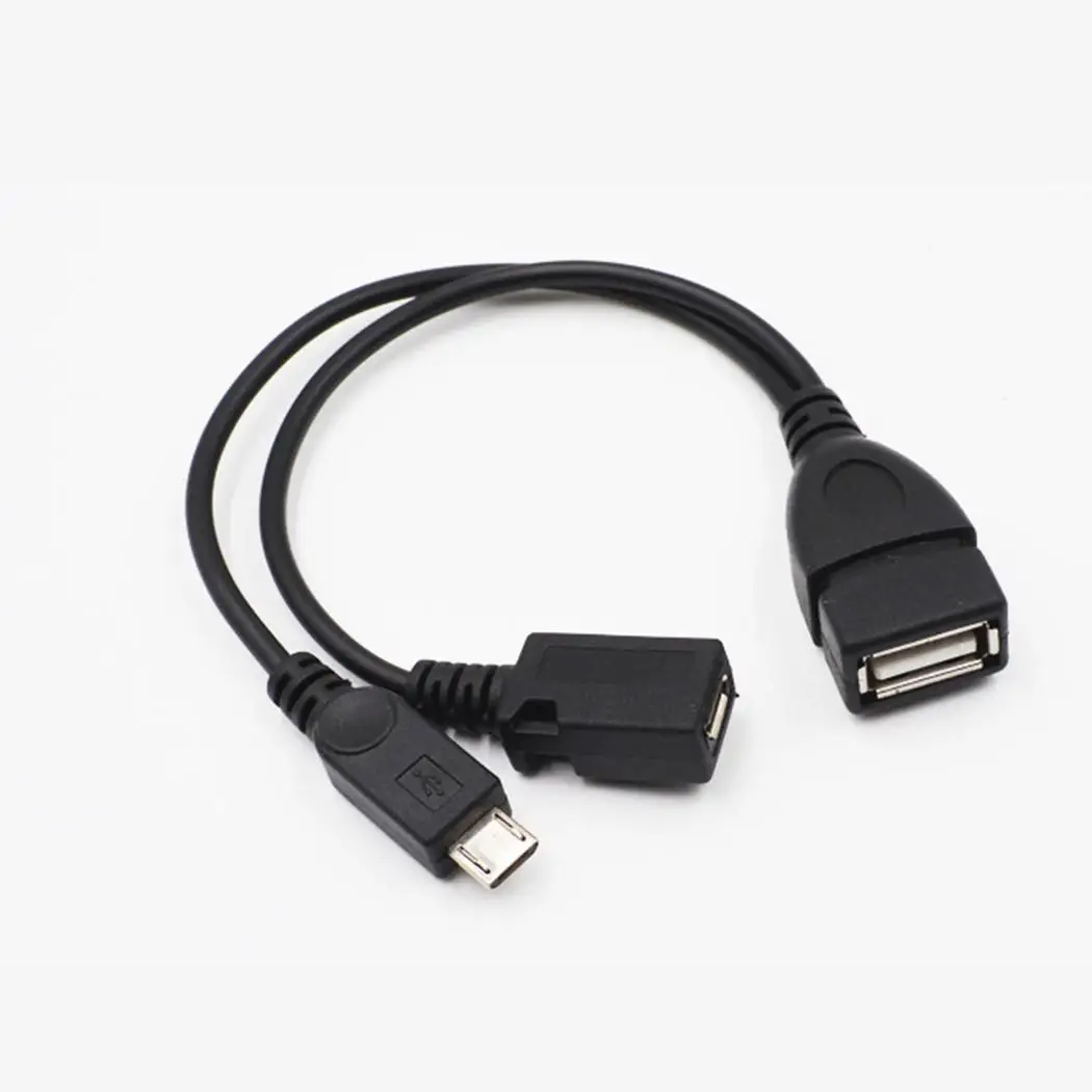 Micro USB мужчина к женщина черный хост-кабель OTG 20 см 18 г с питания | Электроника