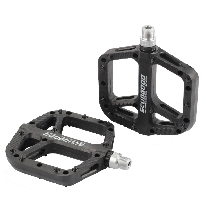 

BIKEIN Pro MTB Bike Pedal Mountain Bicycle Pedals BMX Platform Nylon Anti-Slip Pedals Cycling Large Flat Pedal Parts