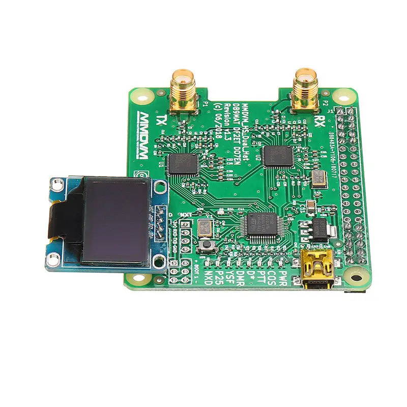 Дуплекс Mmdvm Hotspot Oled Usb поддержка P25 Dmr Ysf для Raspberry Pi + двойная антенна|Адаптеры AC/DC| |