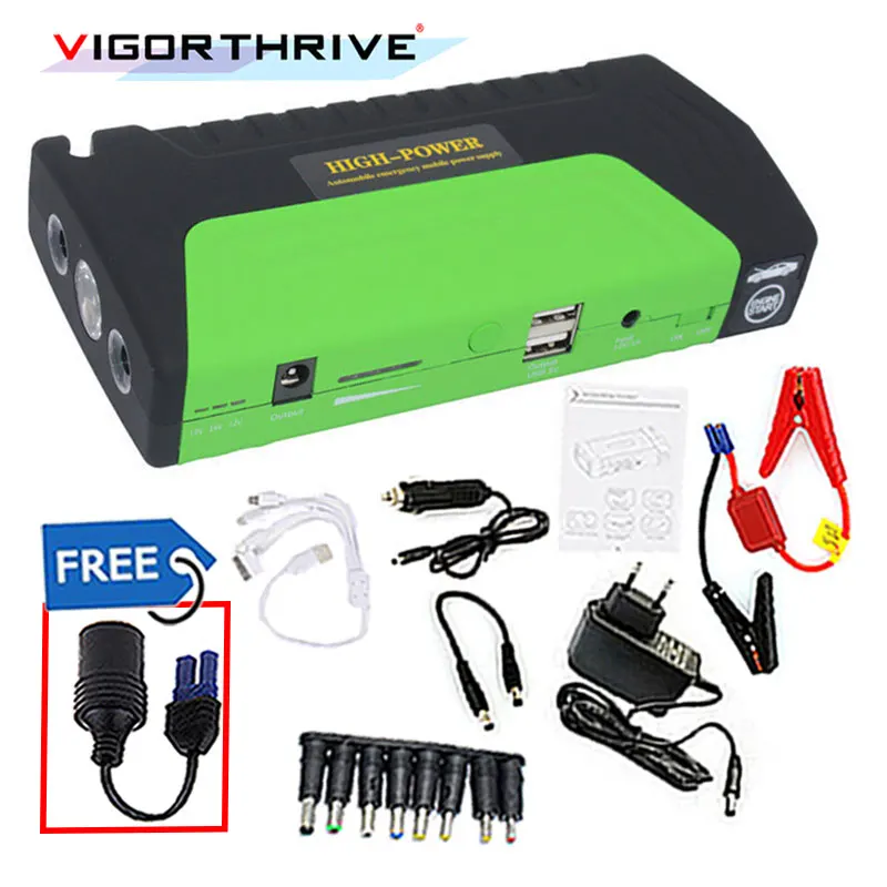 

for Petrol car 600A battery 12V starter Car Jump Starter Portable Power Bank Car Charger Mini Emergency Starting Device booster