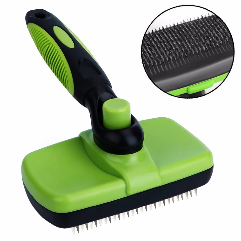 

Pet Grooming Brush Comb Dog Self Cleaning Brush for Small Large Dog Cat Short Long Hair Shedding