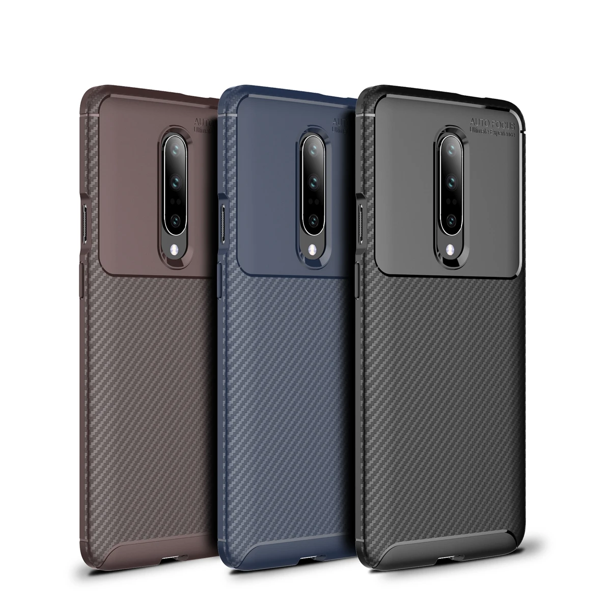 For OnePlus 7 Pro Case Cover Carbon Fiber Texture Shockproof Soft TPU Silicon Back for One Plus 7Pro Capa Accessorie |