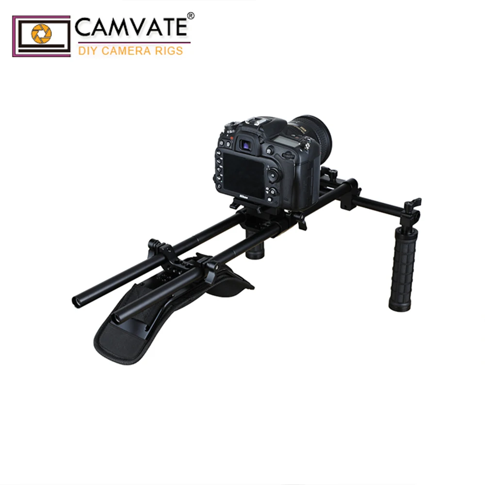 CAMVATE Pro плечевое крепление с быстроразъемной основой Manfrotto и 15 мм двойной стержень